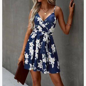 Floral Boho Mini Wrap Dress